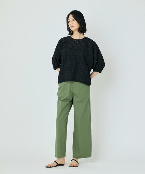 7-IDconcept / セブンアイディーコンセプト シャツ・ブラウス | 《大きいサイズ》ポンチョ風バンドカラーブラウス | 詳細3