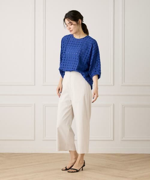 7-IDconcept / セブンアイディーコンセプト シャツ・ブラウス | 《大きいサイズ》ポンチョ風バンドカラーブラウス | 詳細8