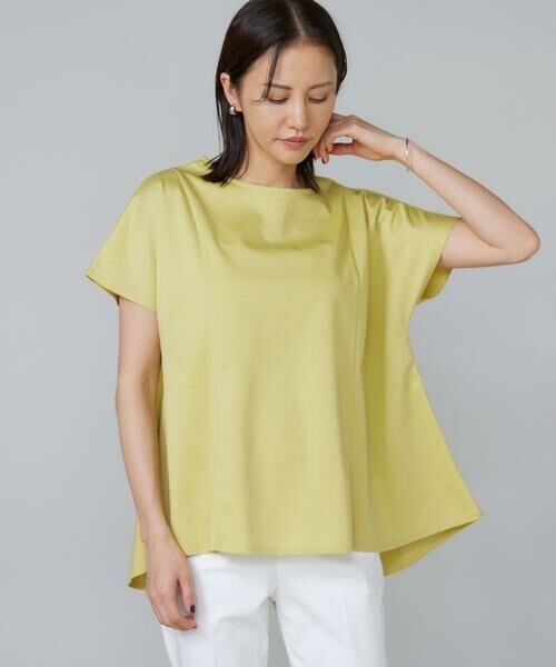 7-IDconcept/セブンアイディーコンセプト サイドフレアーカットプルオーバー イエロー 00 7-IDconcept/セブンアイディーコンセプト サイドフレアーカットプルオーバー イエロー 00