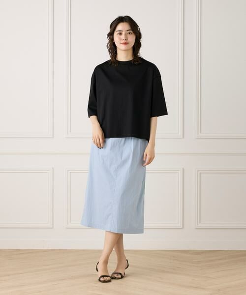 7-IDconcept / セブンアイディーコンセプト Tシャツ | 《大きいサイズ》五分袖Tシャツ《接触冷感》 | 詳細5