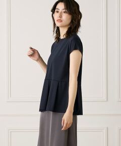 7-IDconcept / セブンアイディーコンセプト Tシャツ | 《大きいサイズ》タックヘムカットプルオーバー