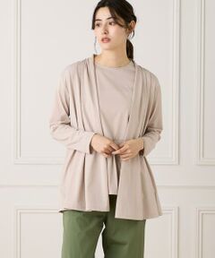 7-IDconcept / セブンアイディーコンセプト カーディガン・ボレロ | 《大きいサイズ》着流しカーディガン