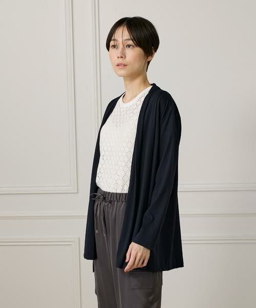 7-IDconcept / セブンアイディーコンセプト カーディガン・ボレロ | 《大きいサイズ》着流しカーディガン | 詳細11
