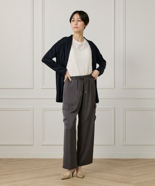 7-IDconcept / セブンアイディーコンセプト カーディガン・ボレロ | 《大きいサイズ》着流しカーディガン | 詳細9