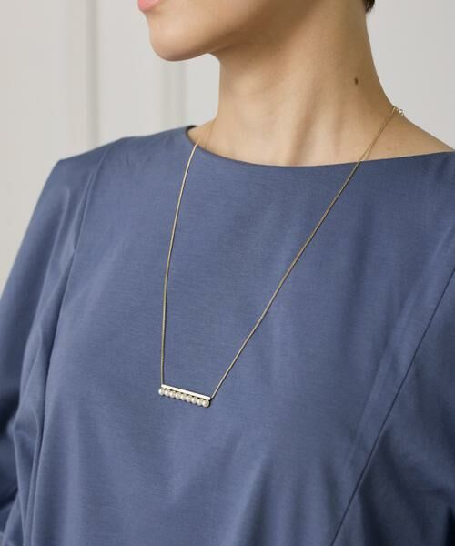 7-IDconcept / セブンアイディーコンセプト ブローチ・コサージュ | パールバー ゴールドネックレス | 詳細1