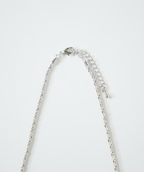 7-IDconcept / セブンアイディーコンセプト ブローチ・コサージュ | ロングチェーンシルバーネックレス | 詳細5