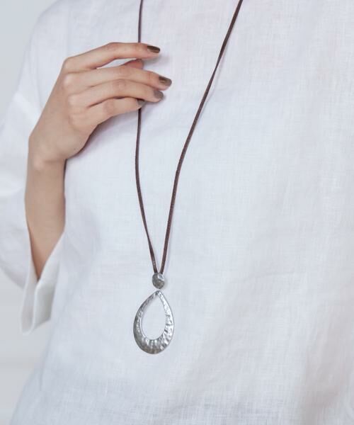 7-IDconcept / セブンアイディーコンセプト ネックレス・ペンダント・チョーカー | レザーストラップ ドロップモチーフネックレス | 詳細2