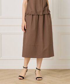 7-IDconcept / セブンアイディーコンセプト ミニ・ひざ丈スカート | サッカーチェック 切り替えギャザースカート