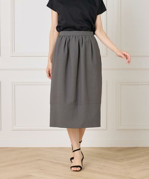 7-IDconcept / セブンアイディーコンセプト ミニ・ひざ丈スカート | サッカーチェック 切り替えギャザースカート | 詳細13