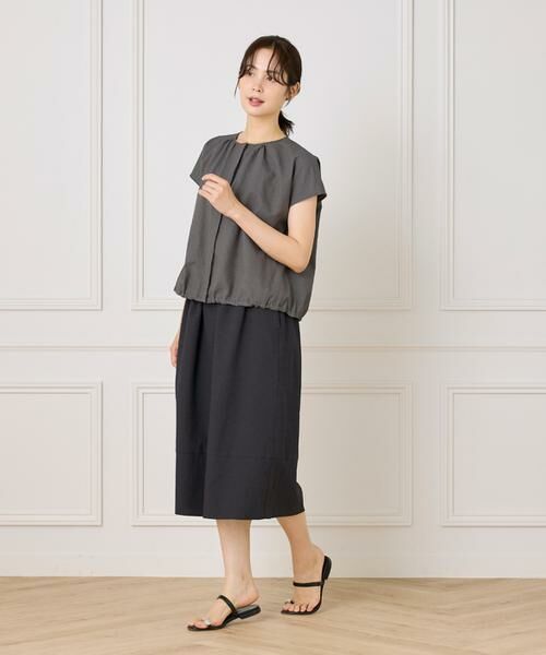 7-IDconcept / セブンアイディーコンセプト ミニ・ひざ丈スカート | サッカーチェック 切り替えギャザースカート | 詳細23