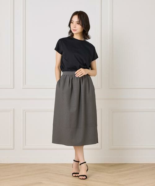 7-IDconcept / セブンアイディーコンセプト ミニ・ひざ丈スカート | サッカーチェック 切り替えギャザースカート | 詳細15