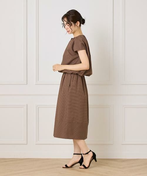 7-IDconcept / セブンアイディーコンセプト ミニ・ひざ丈スカート | 《大きいサイズ》サッカーチェック 切り替えギャザースカート | 詳細19