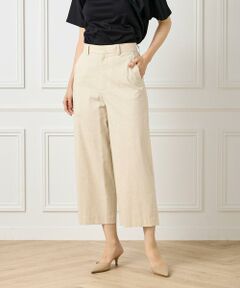 7-IDconcept / セブンアイディーコンセプト ショート・ハーフ・半端丈パンツ | 《大きいサイズ》ワイドクロップトパンツ