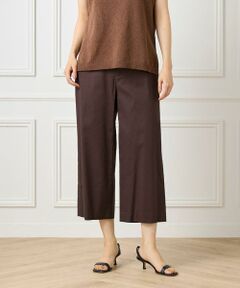 7-IDconcept / セブンアイディーコンセプト ショート・ハーフ・半端丈パンツ | 《大きいサイズ》ワイドクロップトパンツ