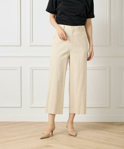 7-IDconcept / セブンアイディーコンセプト ショート・ハーフ・半端丈パンツ | 《大きいサイズ》ワイドクロップトパンツ | 詳細10