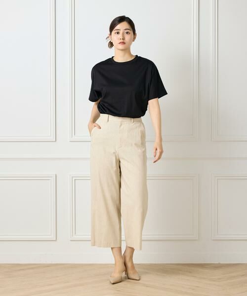 7-IDconcept / セブンアイディーコンセプト ショート・ハーフ・半端丈パンツ | 《大きいサイズ》ワイドクロップトパンツ | 詳細14