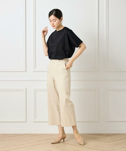 7-IDconcept / セブンアイディーコンセプト ショート・ハーフ・半端丈パンツ | 《大きいサイズ》ワイドクロップトパンツ | 詳細15