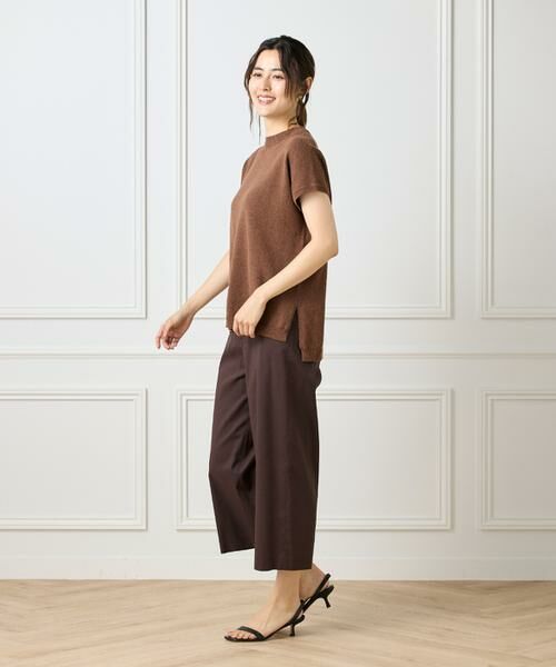 7-IDconcept / セブンアイディーコンセプト ショート・ハーフ・半端丈パンツ | 《大きいサイズ》ワイドクロップトパンツ | 詳細20