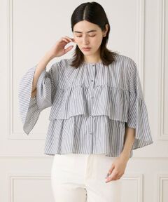 7-IDconcept / セブンアイディーコンセプト シャツ・ブラウス | 《WEB限定カラー》ティアードフリルブラウス