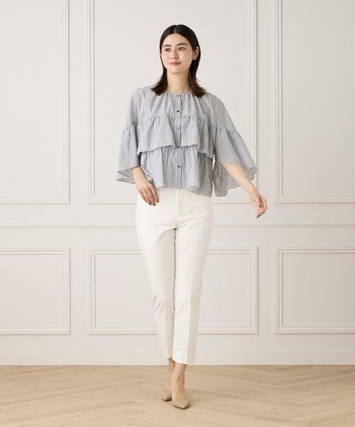 セール】 《WEB限定カラー》ティアードフリルブラウス （シャツ