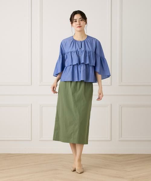 セール】 《WEB限定カラー》ティアードフリルブラウス （シャツ