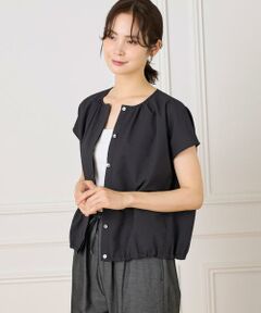 7-IDconcept / セブンアイディーコンセプト シャツ・ブラウス | サッカーチェック フレンチスリーブブラウス