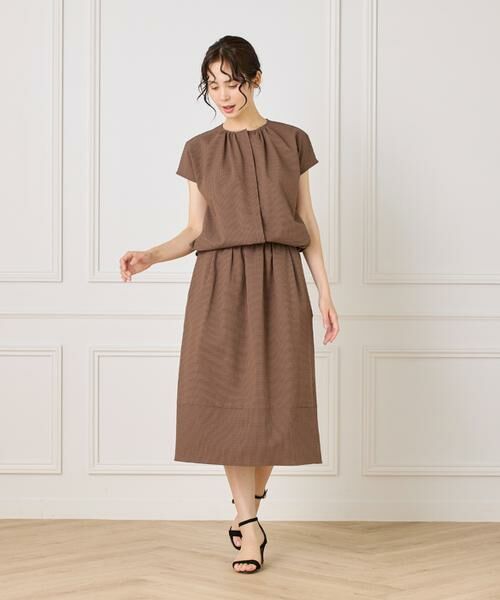 7-IDconcept / セブンアイディーコンセプト シャツ・ブラウス | サッカーチェック フレンチスリーブブラウス | 詳細2