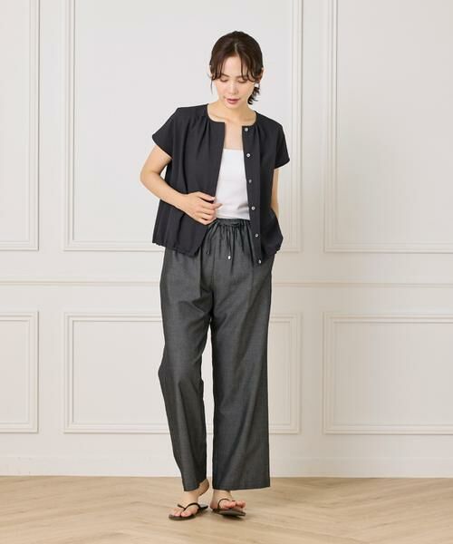 7-IDconcept / セブンアイディーコンセプト シャツ・ブラウス | サッカーチェック フレンチスリーブブラウス | 詳細6