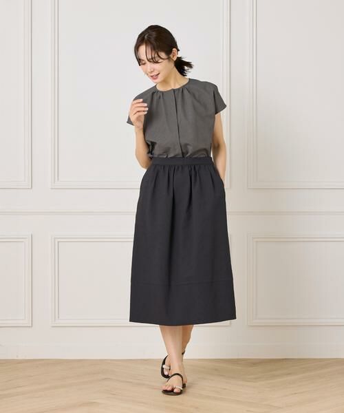 7-IDconcept / セブンアイディーコンセプト シャツ・ブラウス | サッカーチェック フレンチスリーブブラウス | 詳細9