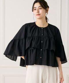 7-IDconcept / セブンアイディーコンセプト シャツ・ブラウス | 《大きいサイズ》《WEB限定カラー》ティアードフリルブラウス