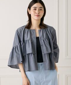 7-IDconcept / セブンアイディーコンセプト シャツ・ブラウス | 《大きいサイズ》《WEB限定カラー》ティアードフリルブラウス