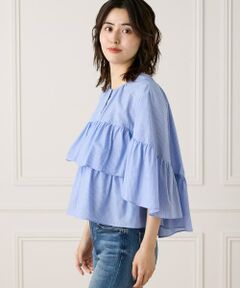 7-IDconcept / セブンアイディーコンセプト シャツ・ブラウス | 《大きいサイズ》《WEB限定カラー》ティアードフリルブラウス