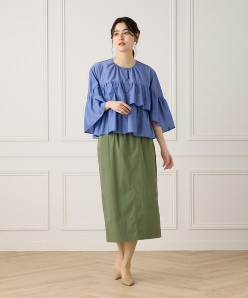 7-IDconcept / セブンアイディーコンセプト シャツ・ブラウス | 《大きいサイズ》《WEB限定カラー》ティアードフリルブラウス | 詳細10