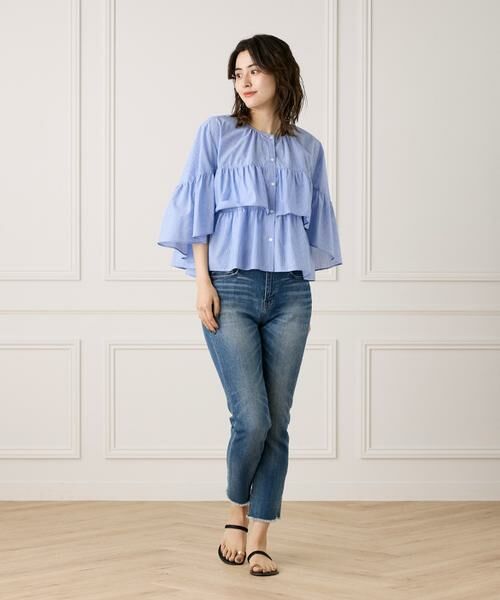 7-IDconcept / セブンアイディーコンセプト シャツ・ブラウス | 《大きいサイズ》《WEB限定カラー》ティアードフリルブラウス | 詳細14