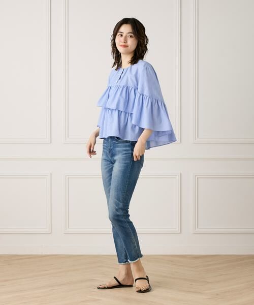 7-IDconcept / セブンアイディーコンセプト シャツ・ブラウス | 《大きいサイズ》《WEB限定カラー》ティアードフリルブラウス | 詳細15