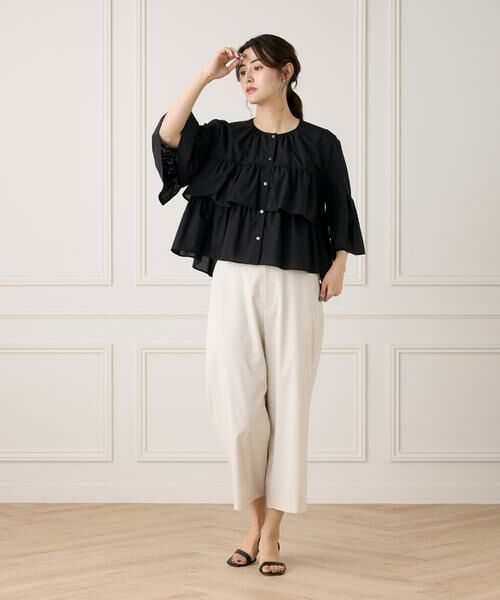 7-IDconcept / セブンアイディーコンセプト シャツ・ブラウス | 《大きいサイズ》《WEB限定カラー》ティアードフリルブラウス | 詳細3