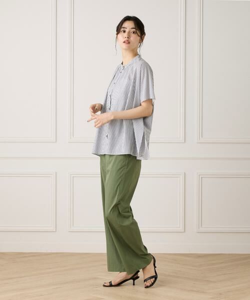 7-IDconcept / セブンアイディーコンセプト シャツ・ブラウス | 《大きいサイズ》《WEB限定カラー》ポンチョ風バンドカラーブラウス | 詳細25