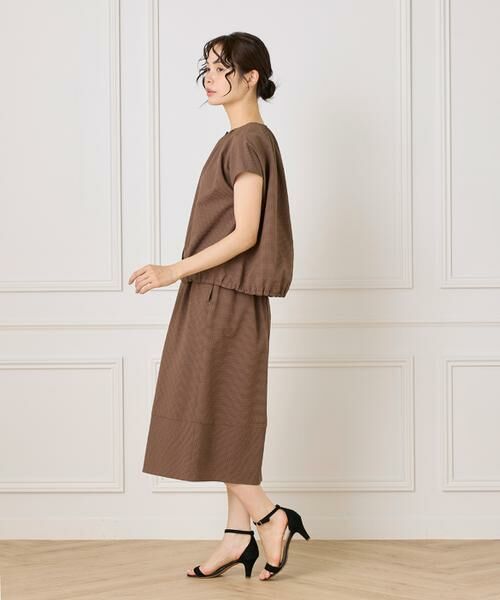 7-IDconcept / セブンアイディーコンセプト シャツ・ブラウス | 《大きいサイズ》サッカーチェック フレンチスリーブブラウス | 詳細19