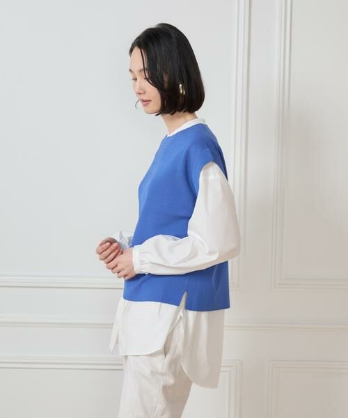 7-IDconcept / セブンアイディーコンセプト シャツ・ブラウス | 《大きいサイズ》バンドカラーブラウス | 詳細6