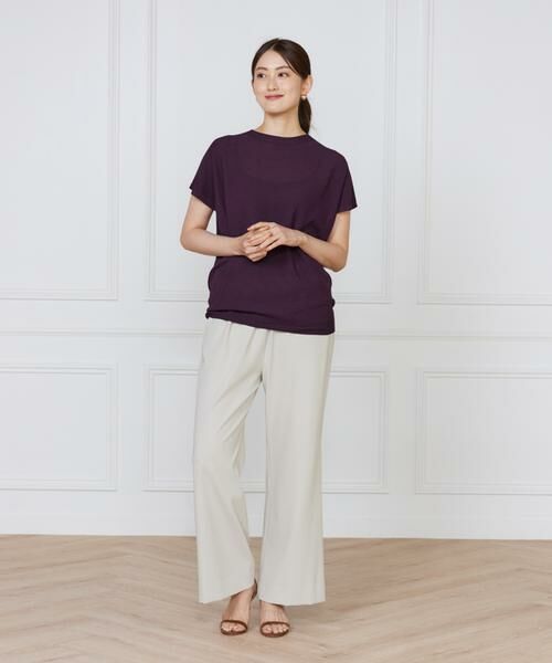 7-IDconcept / セブンアイディーコンセプト ニット・セーター | ホールガーメントフレンチスリーブプルオーバー | 詳細12