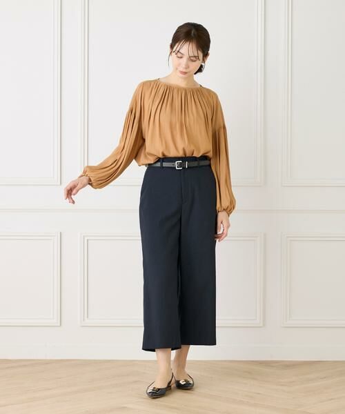 7-IDconcept / セブンアイディーコンセプト ショート・ハーフ・半端丈パンツ | 《大きいサイズ》ワイドクロップトパンツ | 詳細3