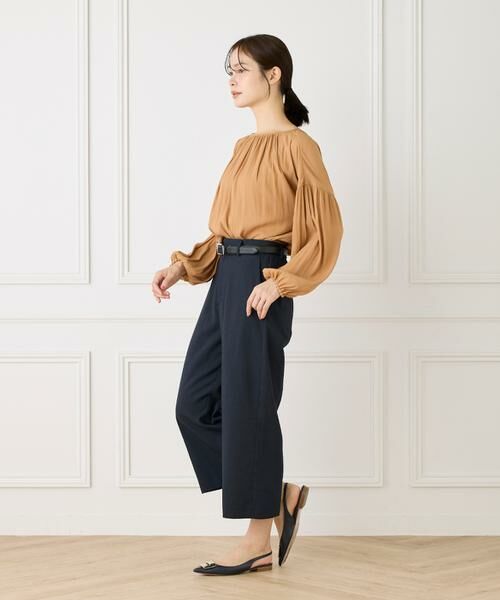 7-IDconcept / セブンアイディーコンセプト ショート・ハーフ・半端丈パンツ | 《大きいサイズ》ワイドクロップトパンツ | 詳細5