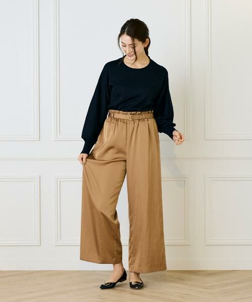 7-IDconcept / セブンアイディーコンセプト ニット・セーター | 《大きいサイズ》ラメパフスリーブニットプルオーバー | 詳細7