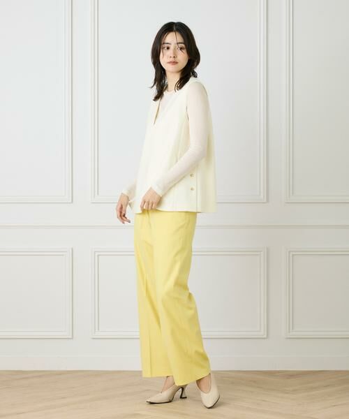 7-IDconcept / セブンアイディーコンセプト その他パンツ | 《大きいサイズ》センタープレスワイドパンツ | 詳細11