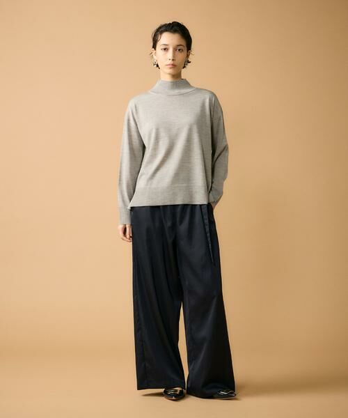7-IDconcept / セブンアイディーコンセプト ニット・セーター | ハイネックボリュームプルオーバー | 詳細14
