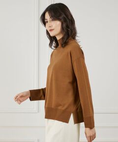 7-IDconcept / セブンアイディーコンセプト ニット・セーター | 《大きいサイズ》ハイネックボリュームプルオーバー