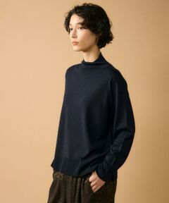 7-IDconcept / セブンアイディーコンセプト ニット・セーター | 《大きいサイズ》ハイネックボリュームプルオーバー