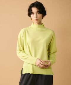 7-IDconcept / セブンアイディーコンセプト ニット・セーター | 《大きいサイズ》ハイネックボリュームプルオーバー