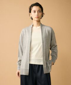 7-IDconcept / セブンアイディーコンセプト ニット・セーター | 《大きいサイズ》着流しロングカーディガン