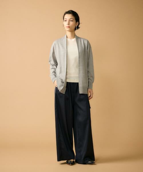 7-IDconcept / セブンアイディーコンセプト ニット・セーター | 《大きいサイズ》着流しロングカーディガン | 詳細10
